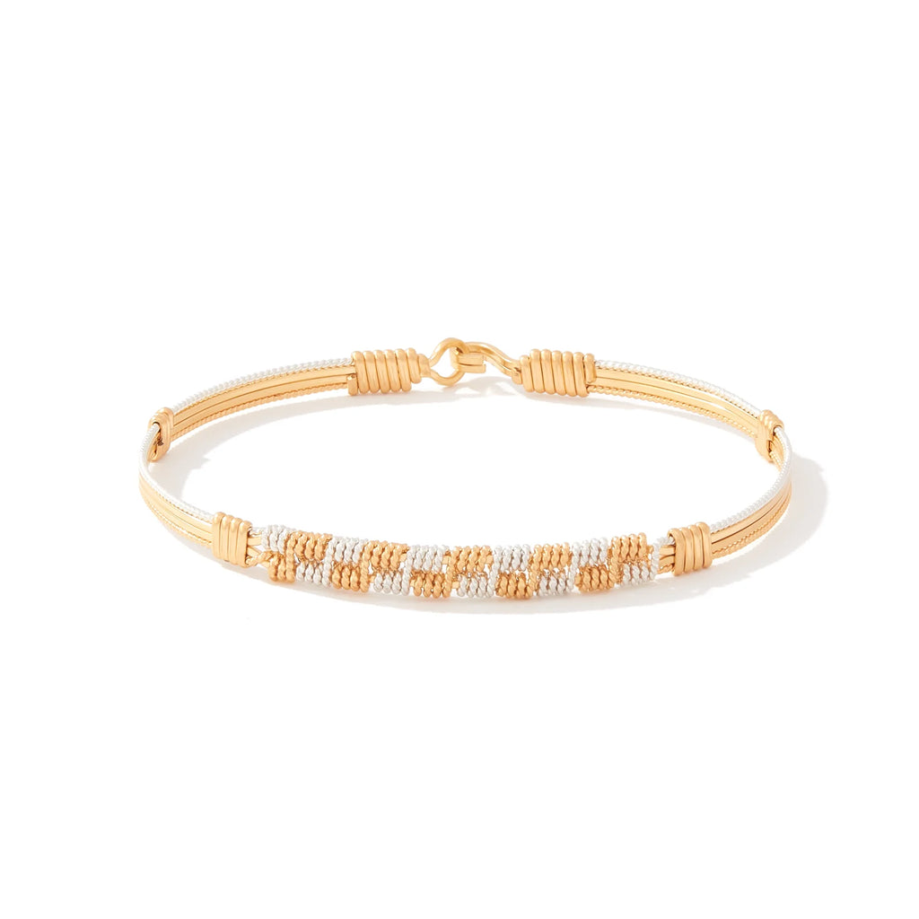 Heart and Soul Two-Tone Bracelet