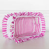Goldie Girl Bows Ruffled Nylon Large Clear Pouch