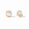 Honey Stud Earrings in Iridescent Clear Crystal