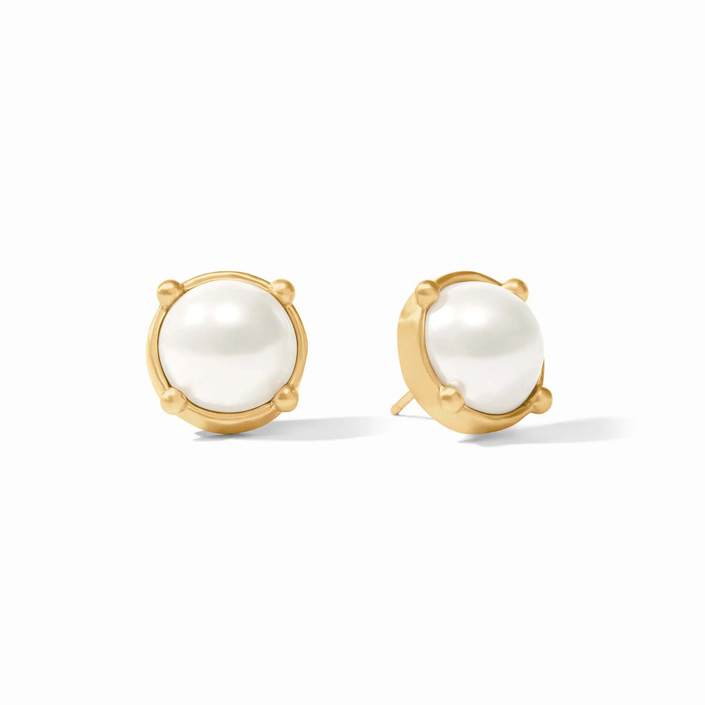 Honey Stud Earrings in Pearl