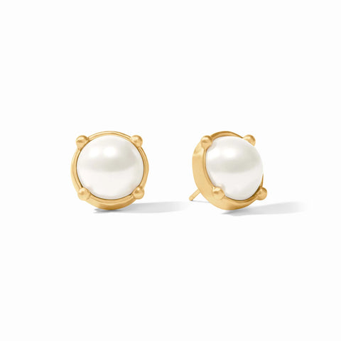 Honey Stud Earrings in Pearl