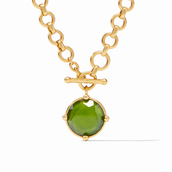 Honeybee Demi Necklace in Iridescent Palmetto Green