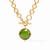Honeybee Demi Necklace in Iridescent Palmetto Green