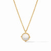 Honeybee Solitaire Necklace in Iridescent Clear Crystal