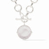 Honeybee Silver Demi Necklace in Iridescent Clear Crystal