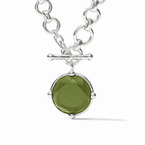 Honeybee Demi Necklace In Iridescent Palmetto Green
