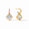 Honeybee Hoop & Charm Earrings in Gold