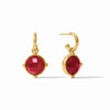 Honeybee Hoop & Charm Earrings in Gold
