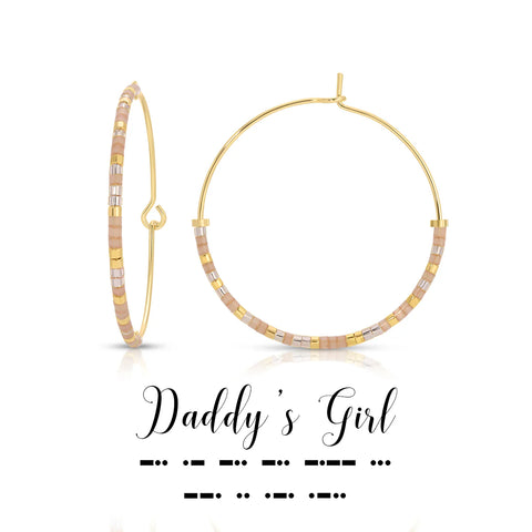 Daddy's Girl | Morse Code Earrings