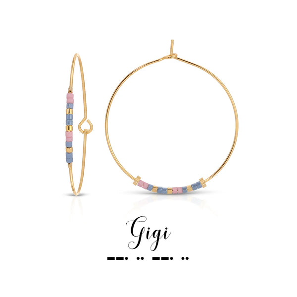 Gigi Morse Code Earring