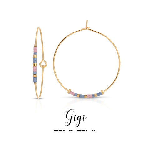 Gigi Morse Code Earring