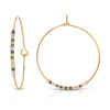 Pray Morse Code Hoop Earrings
