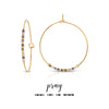 Pray Morse Code Hoop Earrings