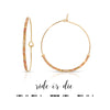 Ride or Die Morse Code Hoop Earrings
