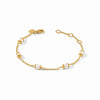 Hydra Gold Delicate Station Bracelet in Pearl