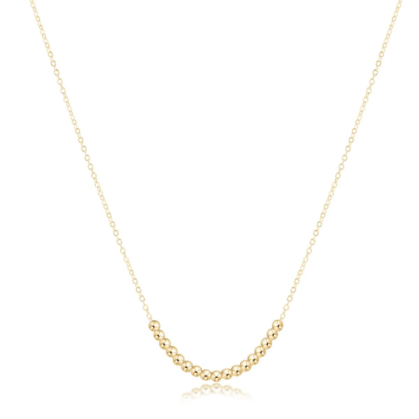 Classic Gold Beaded Bliss Necklace - 2.5mm