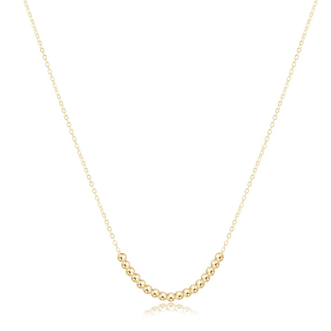 Classic Gold Beaded Bliss Necklace - 2.5mm