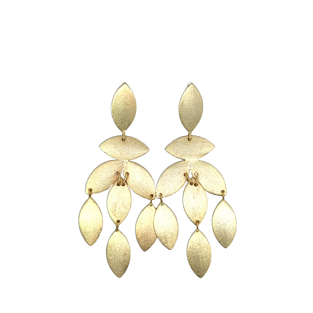 Falling Gold Leaf Earrings