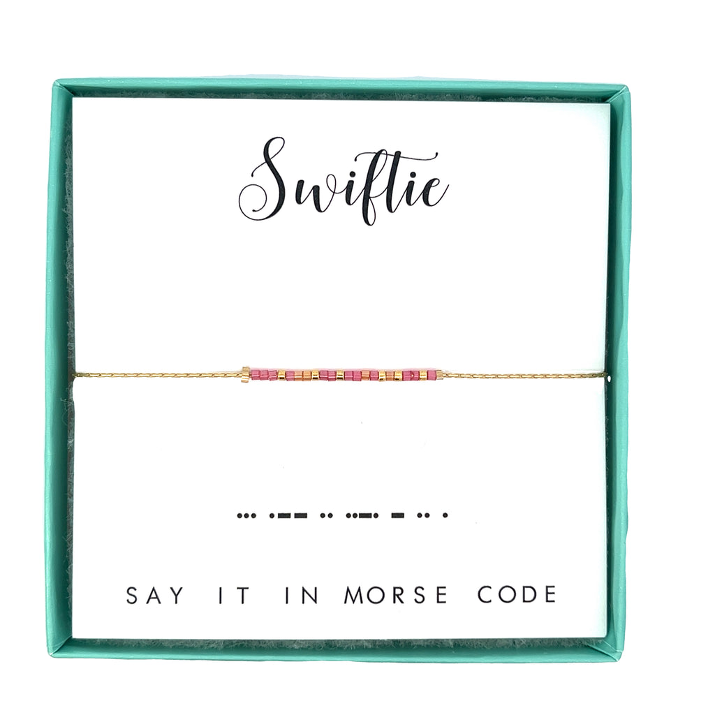 Swiftie Morse Code Bracelet