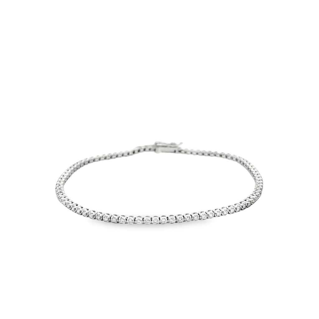Bubble Diamond Tennis Bracelet