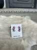 Cotton Candy Ear Climber Stud Earrings