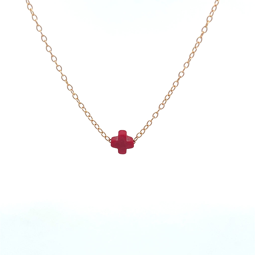 Small Signature Cross Necklace