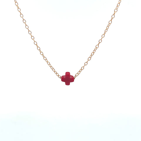 Small Signature Cross Necklace