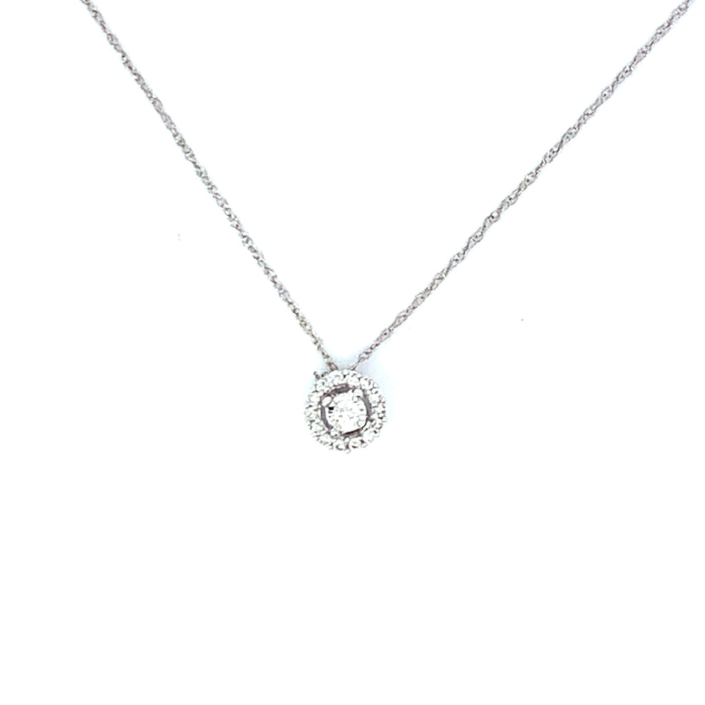 Diamond Halo Pendant