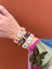 Mahjong Bracelet - Blanc + Gold
