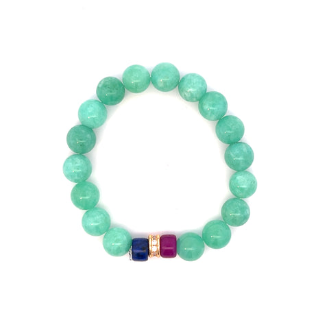 Sporty Jade Bracelet - Aqua
