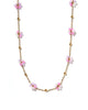 Gracie Flower Necklace - Pink Multi