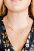 Gracie Flower Necklace - Pink Multi