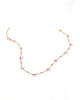 Gracie Flower Necklace - Pink Multi