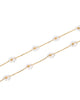 Gracie Flower Necklace - Pearl