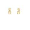 Crystal Accent Round Hoop Earrings - Ser Indomable