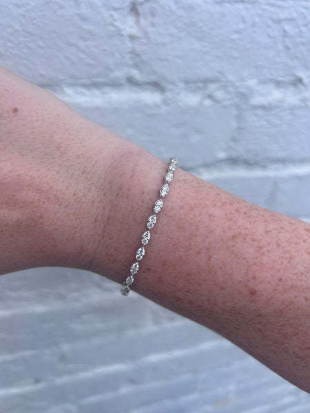 Marquise Illusion Diamond Tennis Bracelet