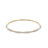 Stephanie Two-Tone Diamond Flex Bangle