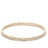 Penelope Double Row Diamond Flex Bangle