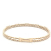 Penelope Double Row Diamond Flex Bangle
