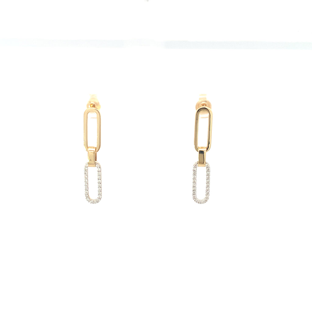 Diamond Link Earrings