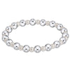 Pearl Grateful Pattern 4mm Bead Bracelet in 6mm