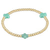 egirl Signature Cross Gold Filled Pattern 3mm Bead Bracelet