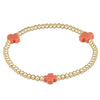 egirl Signature Cross Gold Filled Pattern 3mm Bead Bracelet