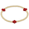 egirl Signature Cross Gold Filled Pattern 3mm Bead Bracelet