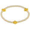 egirl Signature Cross Gold Filled Pattern 3mm Bead Bracelet