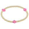 egirl Signature Cross Gold Filled Pattern 3mm Bead Bracelet