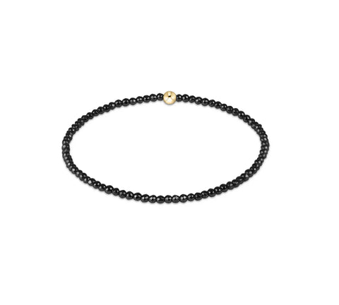 Faceted Hematite 2mm Bead Bracelet