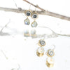 Kristal Be the Light Pearl Drop Earrings