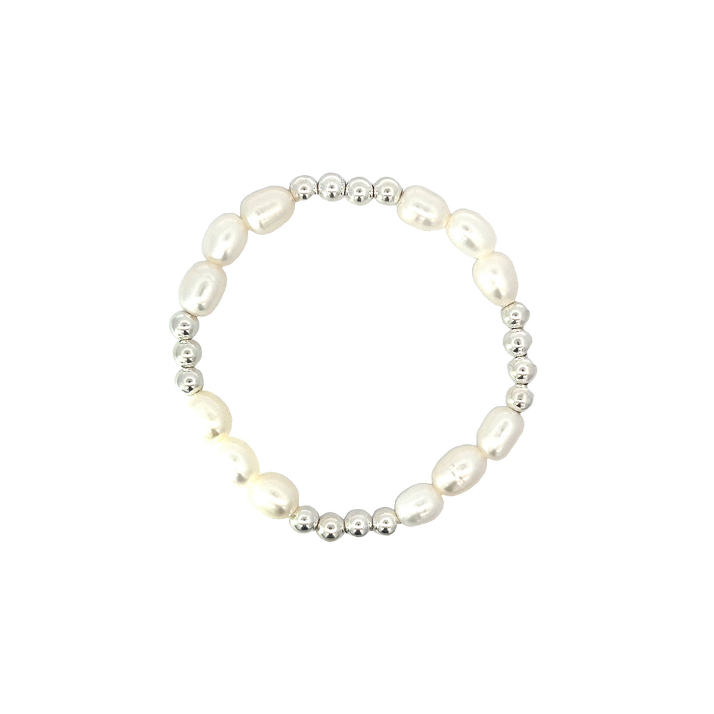 Willow Pearl Sterling Silver Bead Bracelet