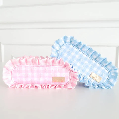 Ruffled Nylon Pencil Pouch